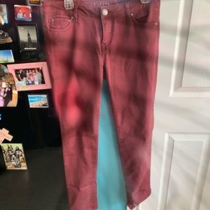 Maroon Jeans